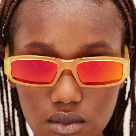 Jacquemus Les Lunettes Altu Orange Contrast Sunglasses Ssense Unisex JQUF-MA37 main image 10